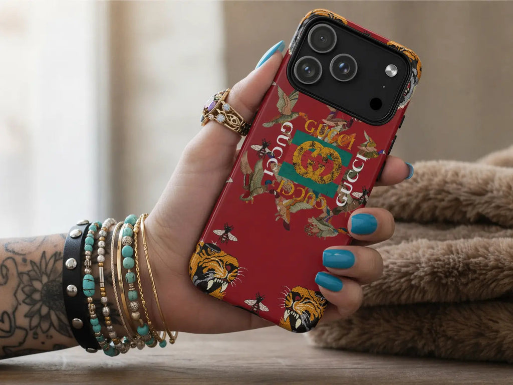 Tiger Luxe Red throwbackcases