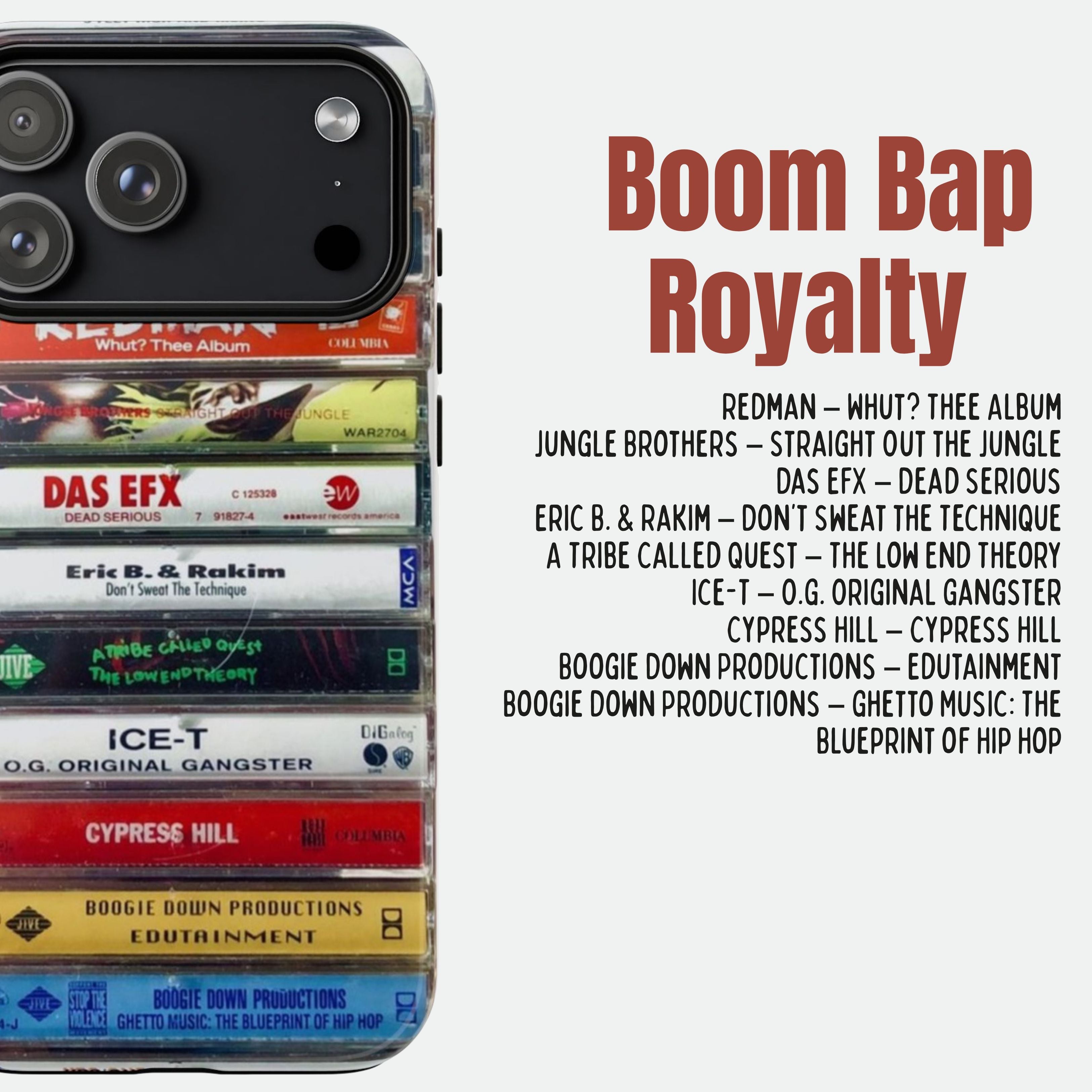 Unsupervised Boom Bap Hip-Hop Cassette Phone Case - iPhone, Samsung & Google Pixel