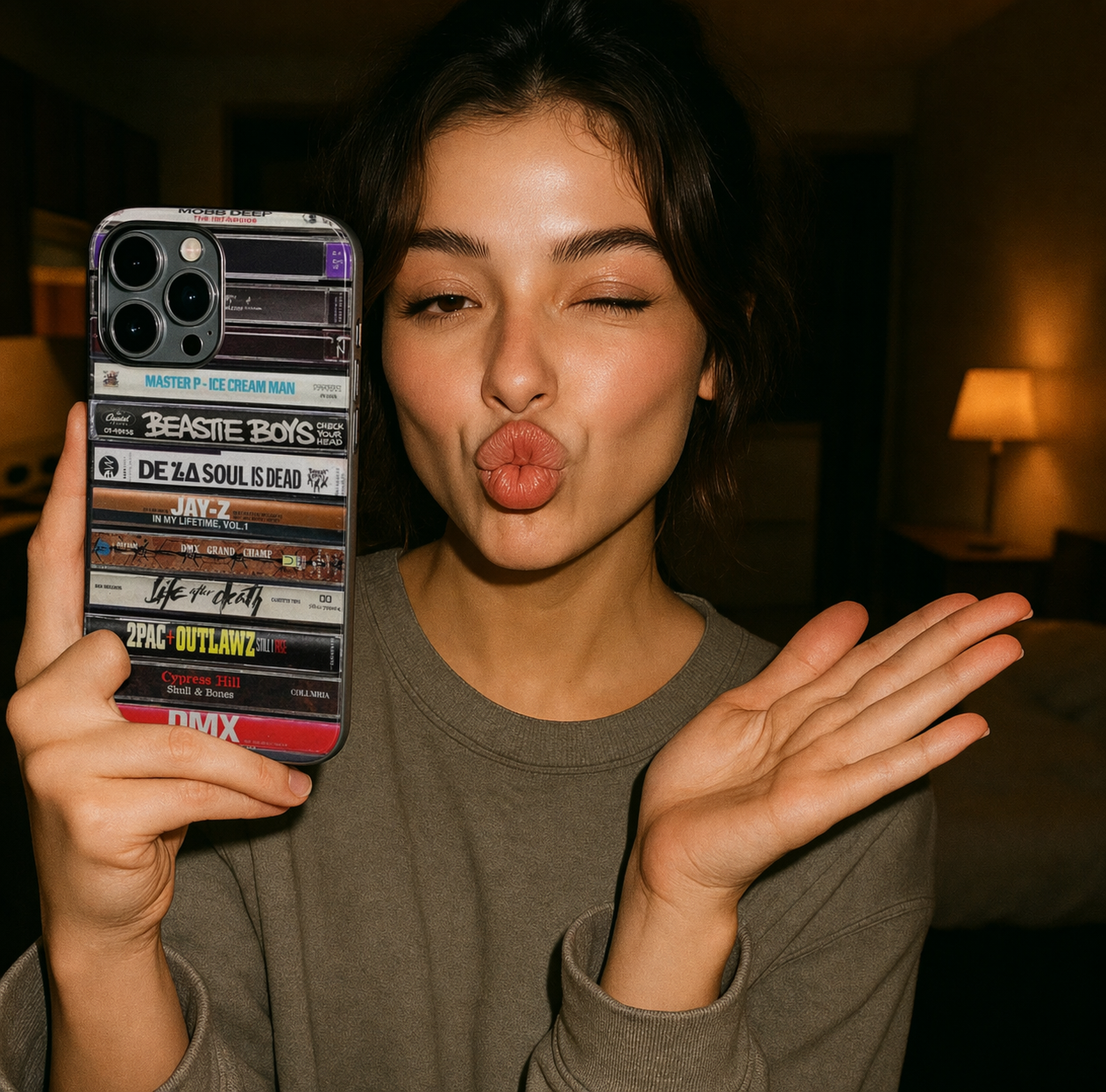 The East Coast Hip-Hop Cassette Stack Phone Case – Golden Era Legends Edition