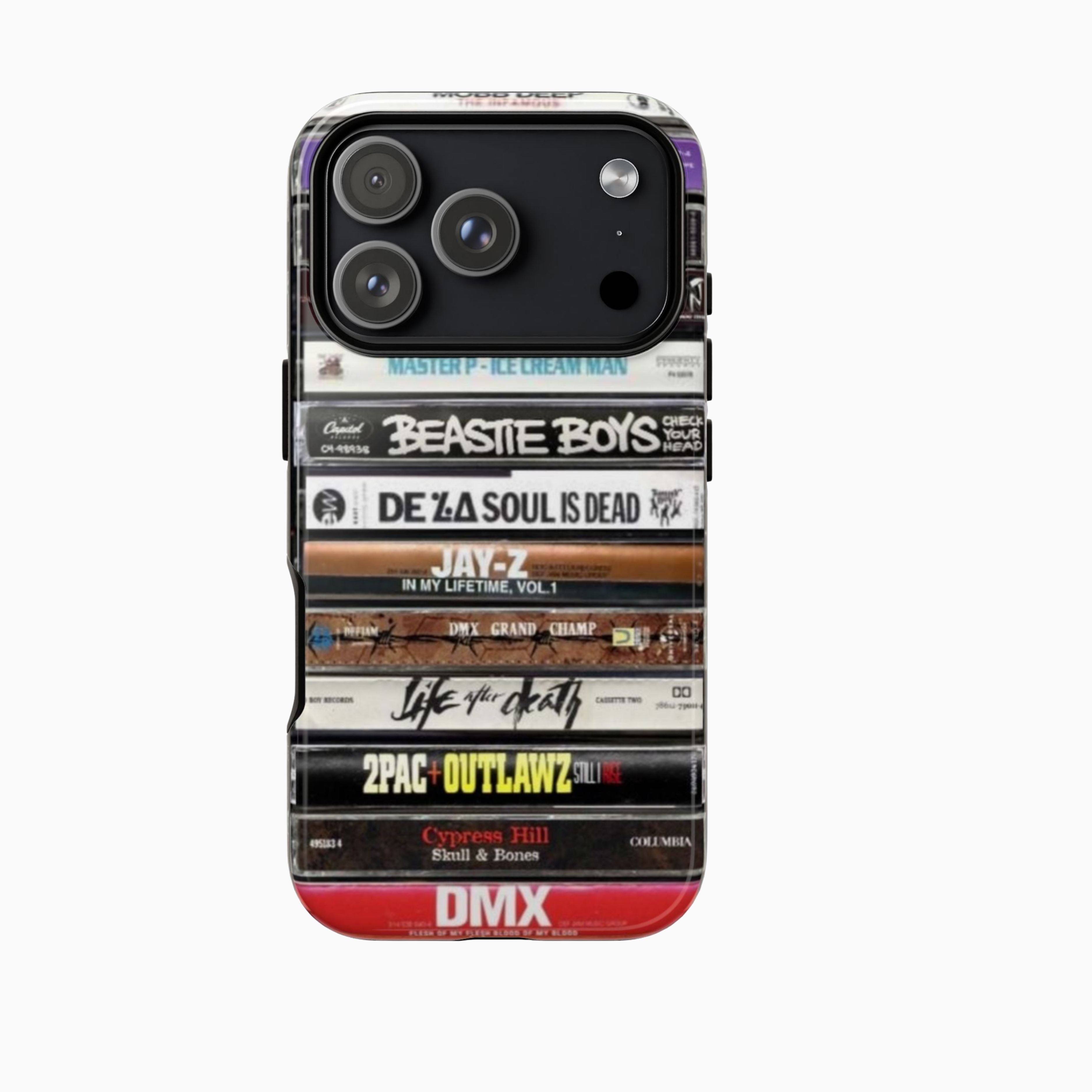 The East Coast Hip-Hop Cassette Stack Phone Case – Golden Era Legends Edition