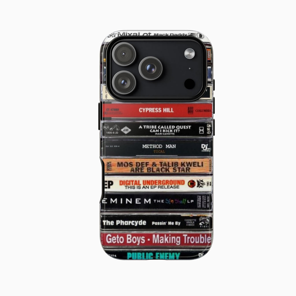 Golden Era Hip-Hop Cassette Stack Phone Case – Underground Legends Edition