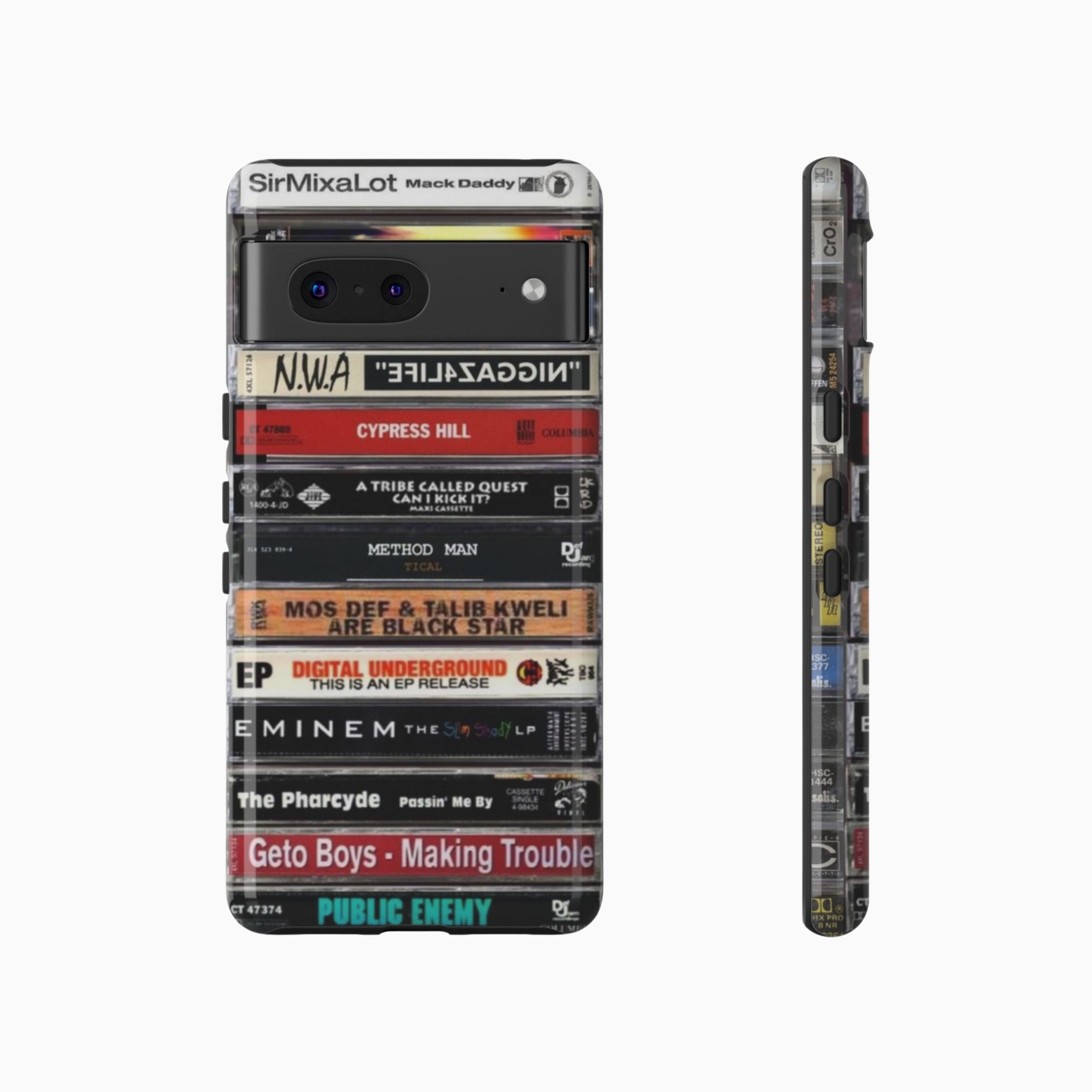 Golden Era Hip-Hop Cassette Stack Phone Case – Underground Legends Edition