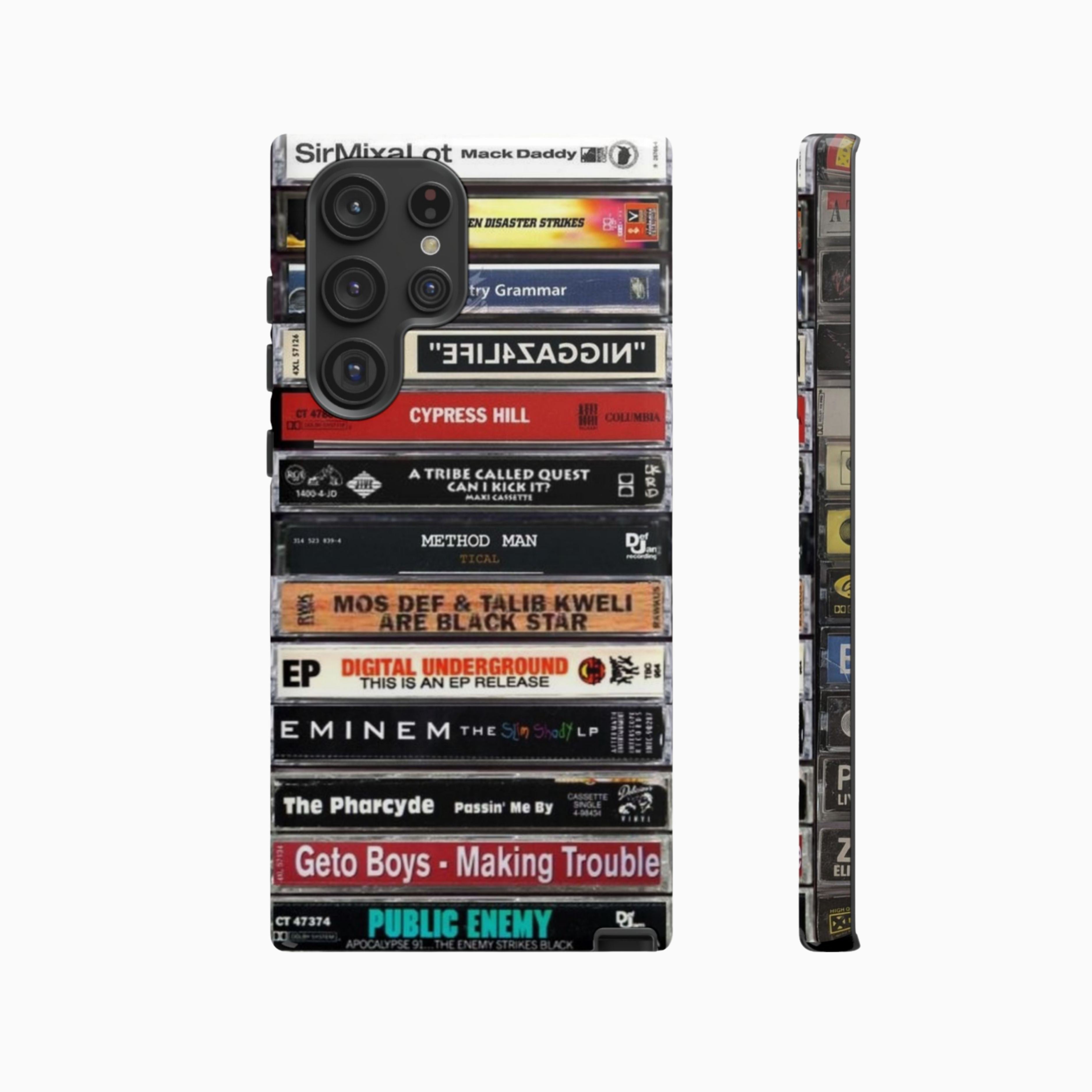 Golden Era Hip-Hop Cassette Stack Phone Case – Underground Legends Edition