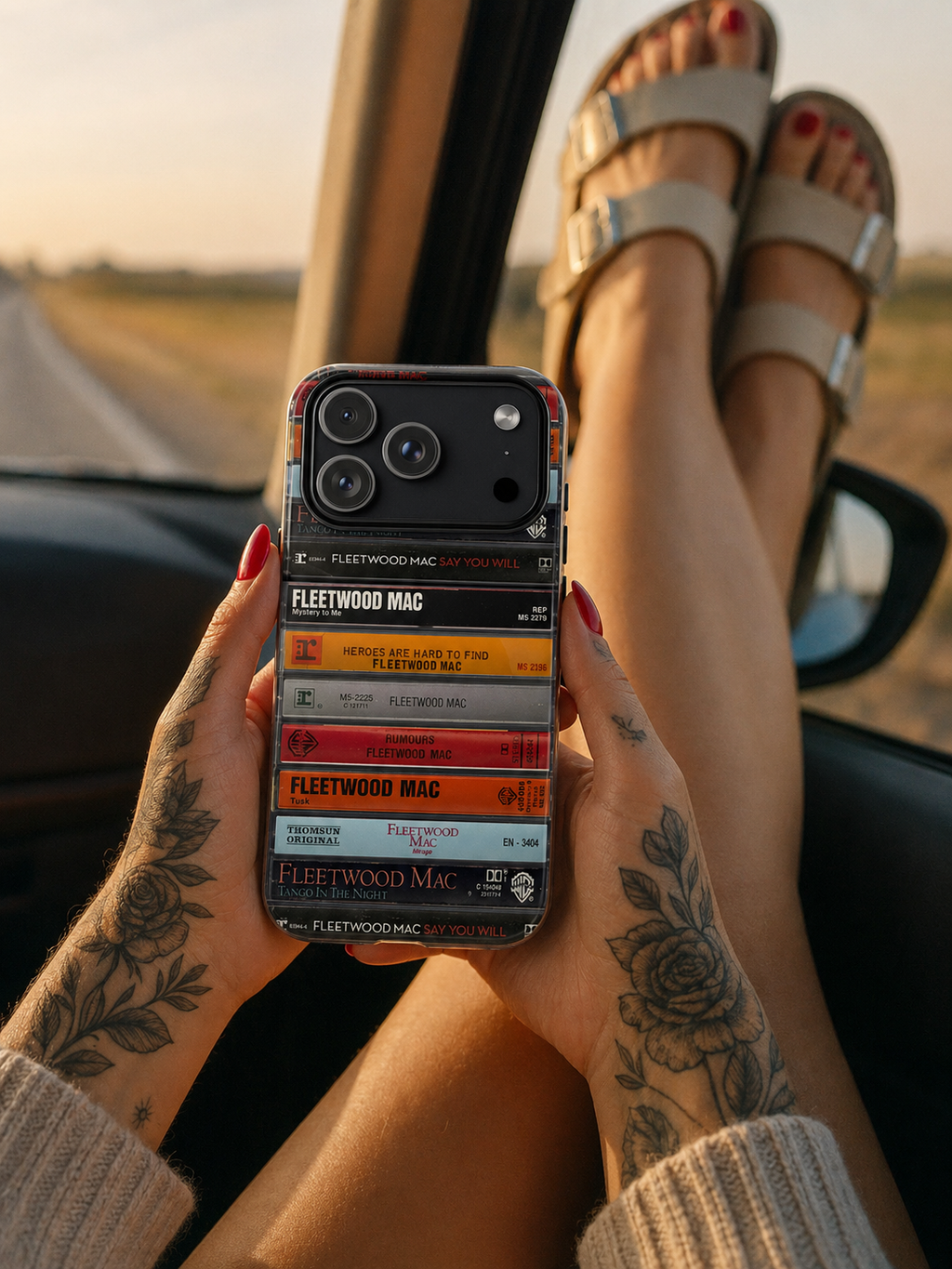 Fleetwood Mac Cassette Stack Phone Case – Rumours Retro Music Case for iPhone, Samsung & Pixel