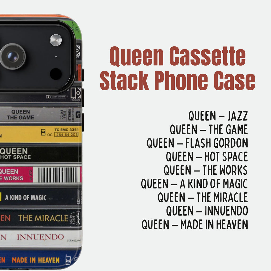We Are The Champions Queen Cassette Phone Case - iPhone, Samsung & Google Pixel