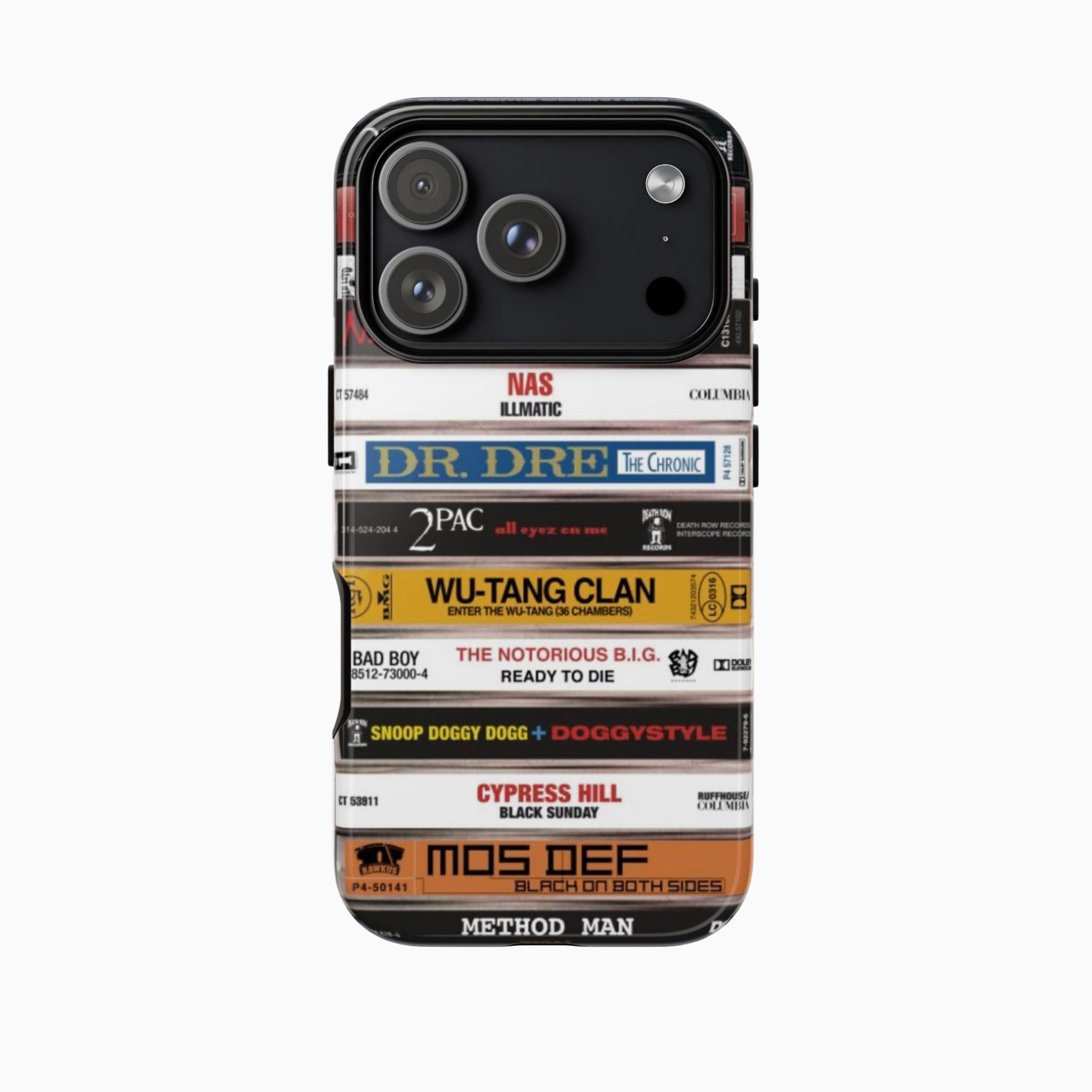 Golden Era Hip-Hop Cassette Stack Phone Case – Legends of Rap Editiontemplate