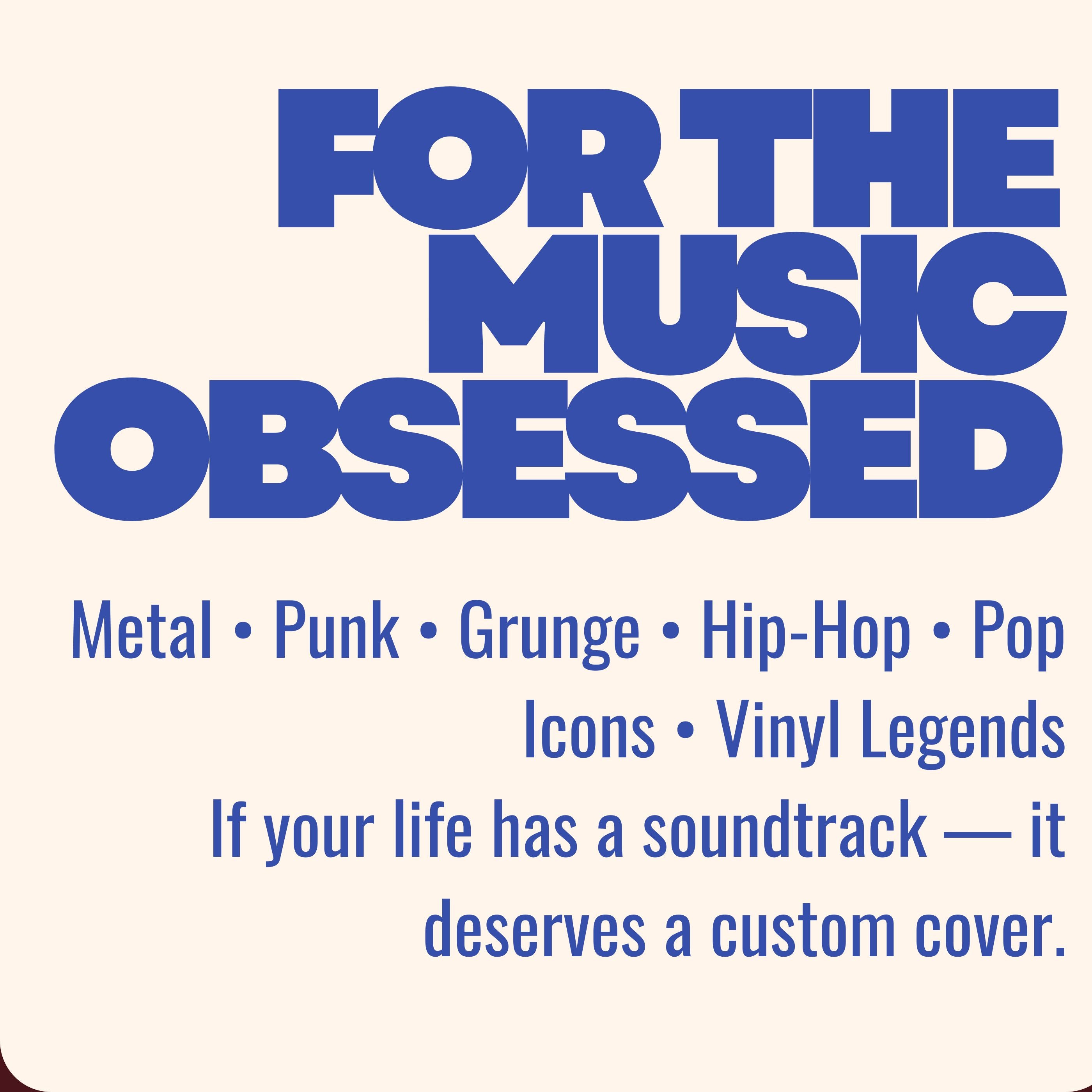 Genre Mix Cassette Phone Case – Rock, Hip-Hop, Grunge, Metal, R&B Stacks Throwback Cases