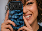 Blue Bat Pattern throwbackcases