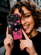 Pink Cam Phone Case