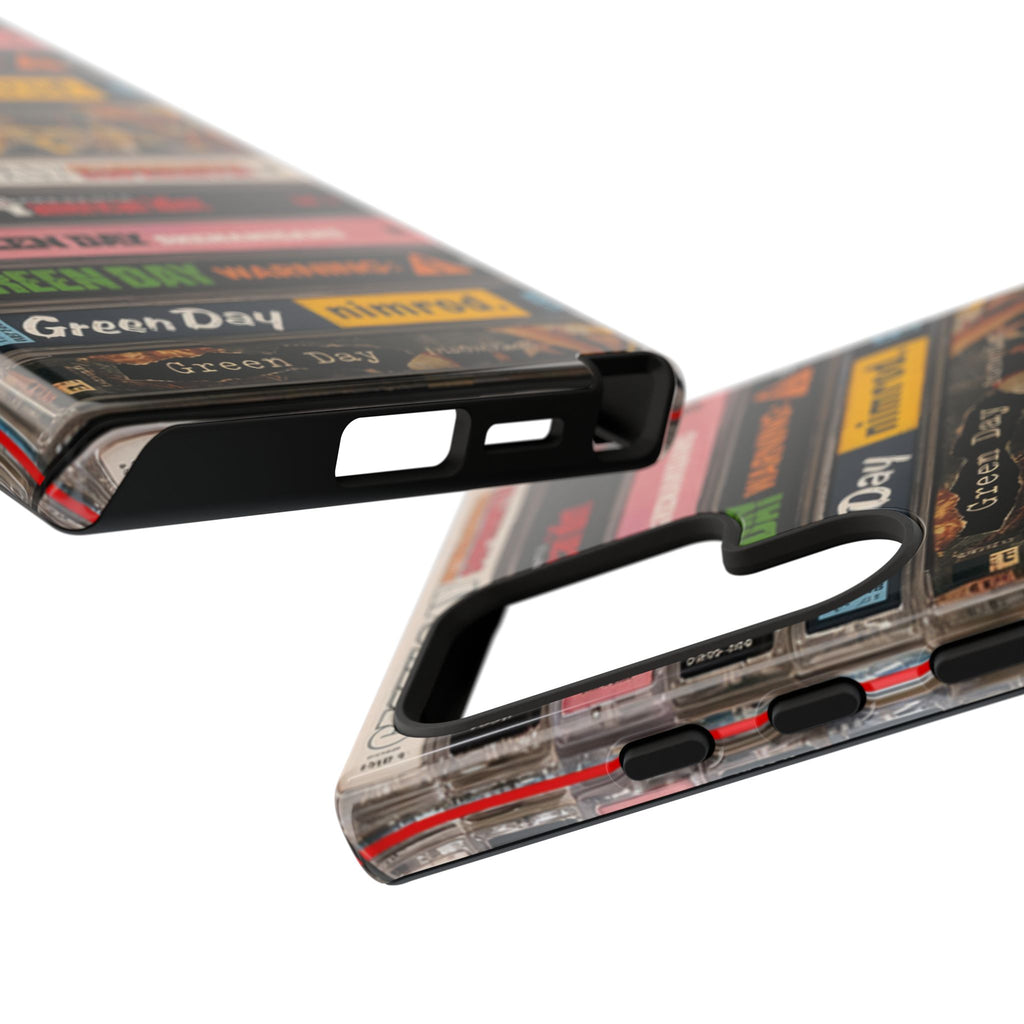 Green Day Cassette Stack Phone Case – Vintage Punk Rock Retro Music Case