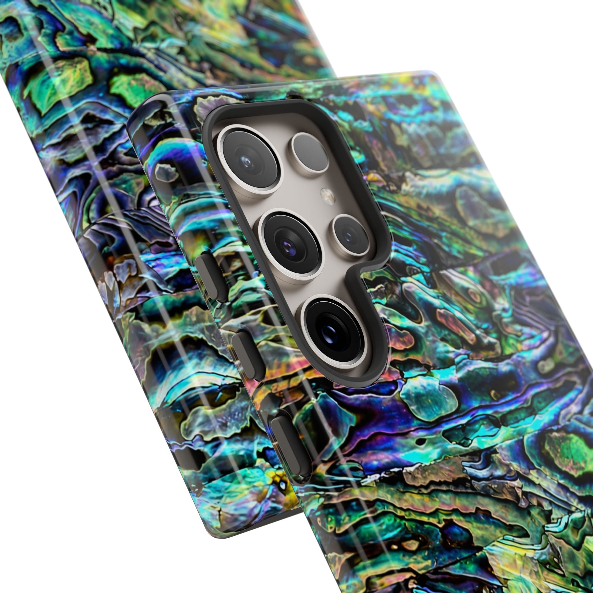Tidal Oracle Phone Case – Iridescent Abalone Shell Protective Case | Ocean Relic Art Cover