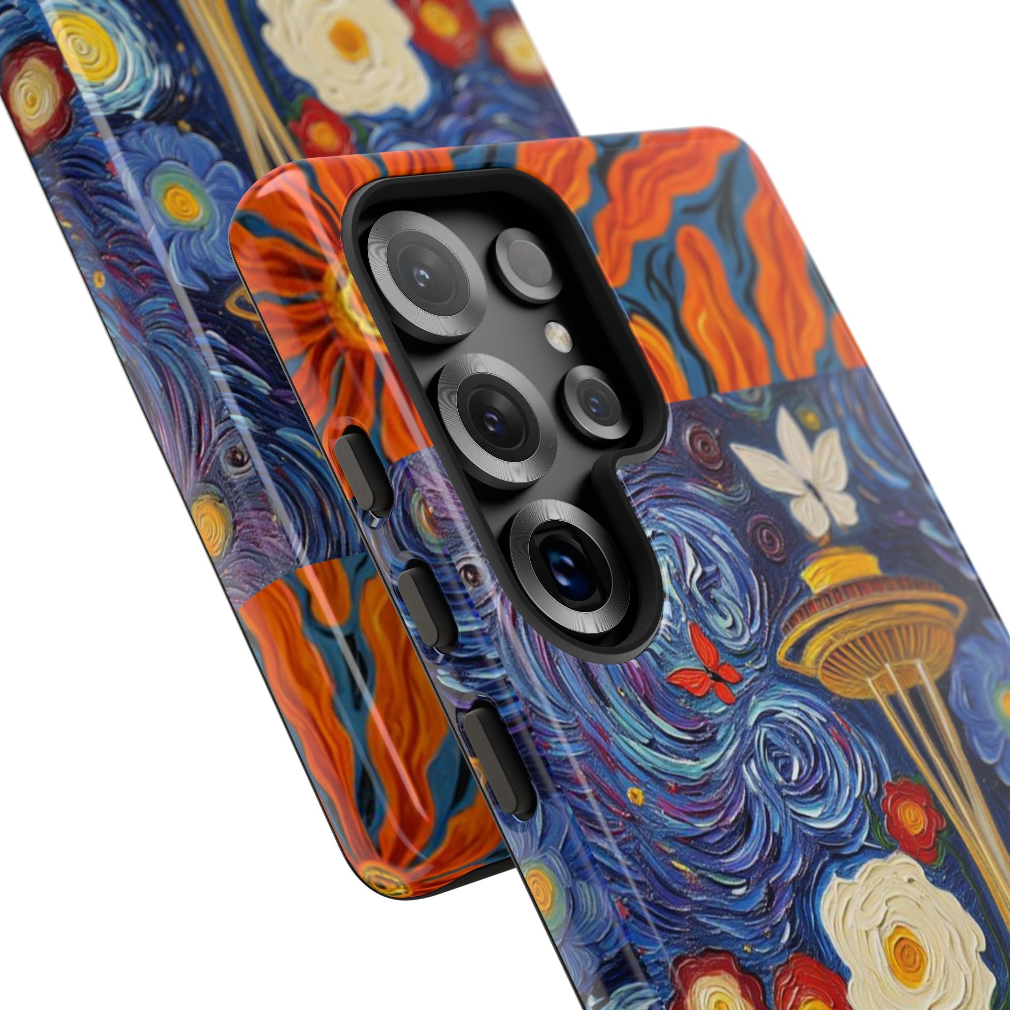 Seattle Starry Bloom Phone Case – Space Needle Floral Art Protective Case | Seattle Aesthetic Cover