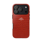 Red Croc Leather throwbackcases