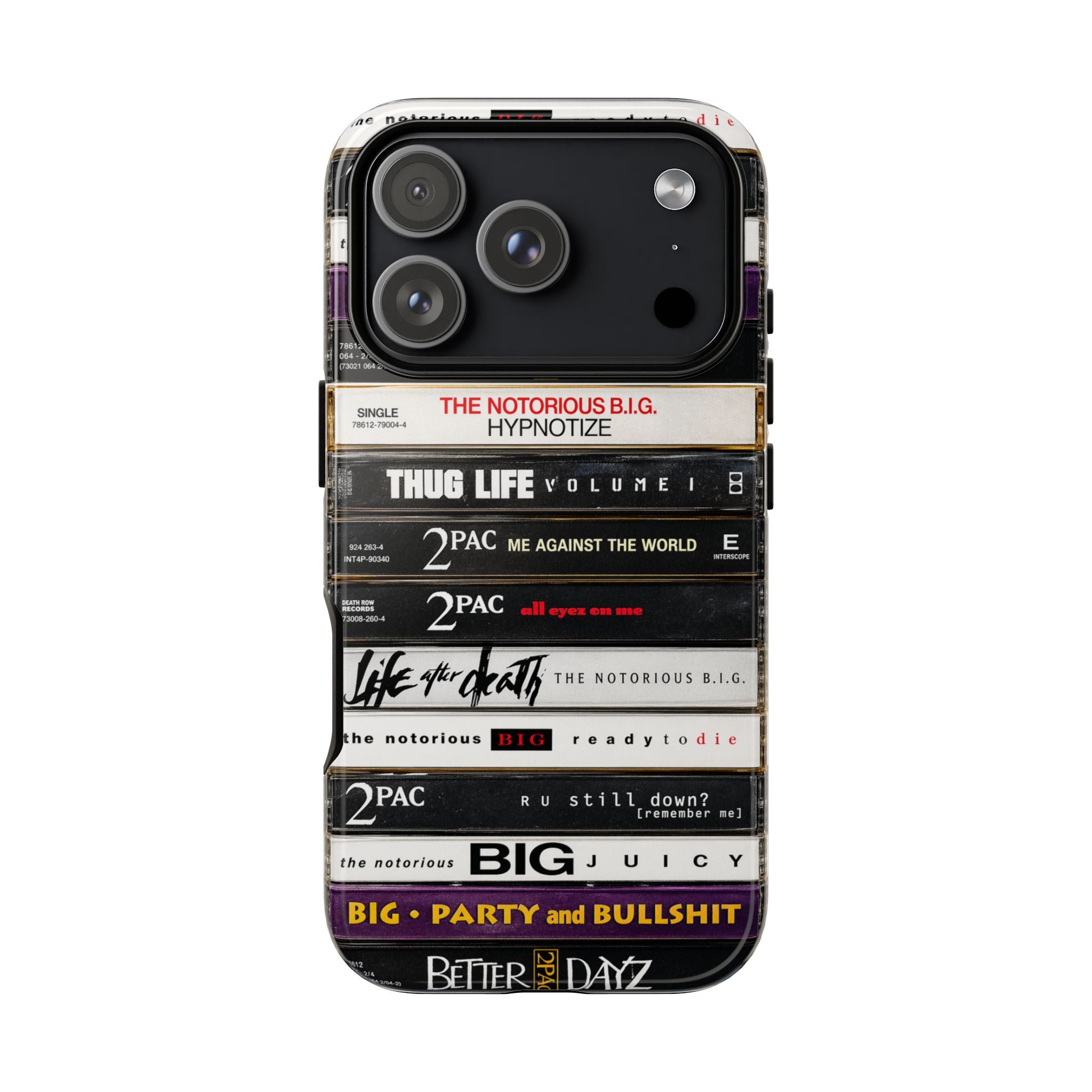 2Pac x Biggie Cassette Stack Phone Case – East Coast West Coast Legends Edition
