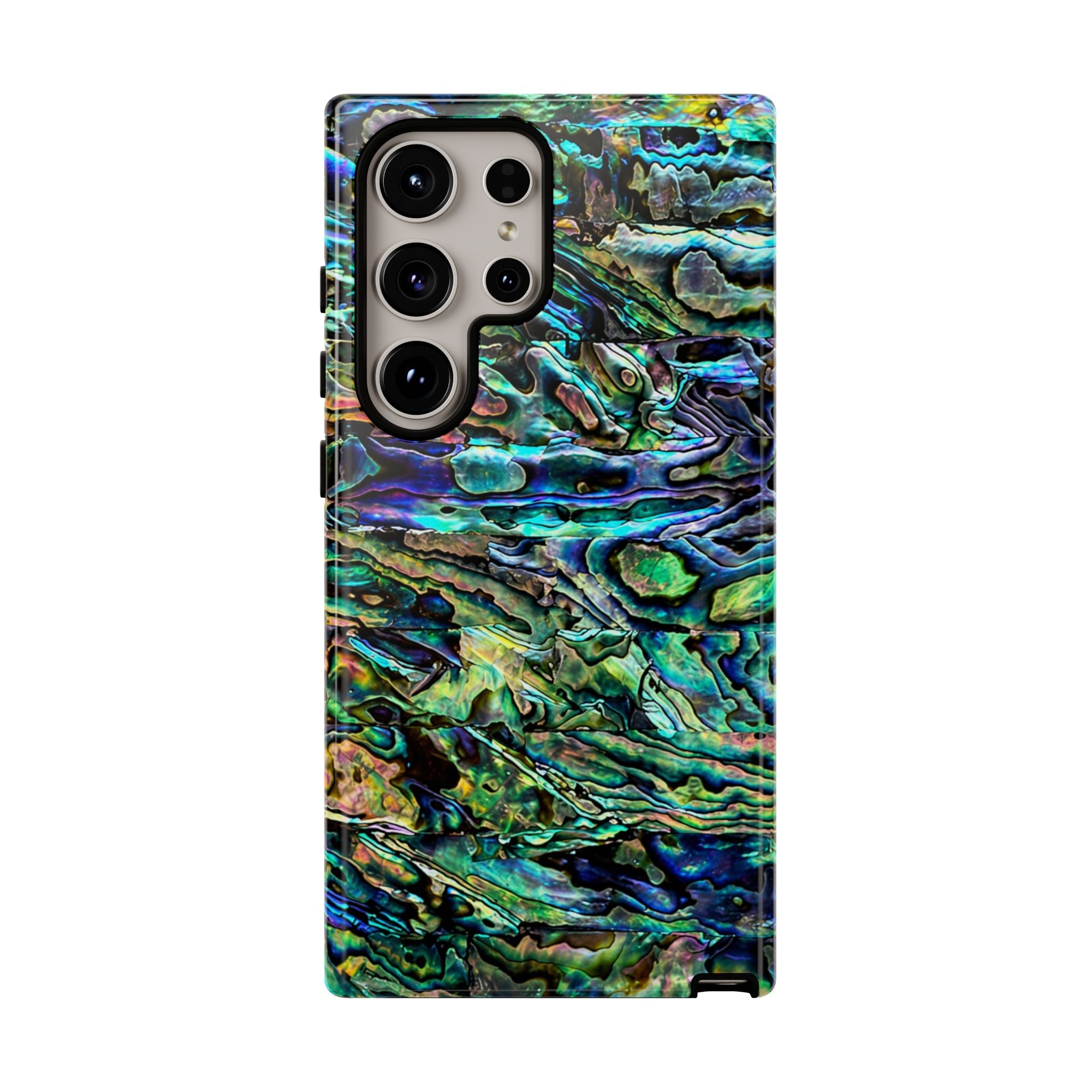 Tidal Oracle Phone Case – Iridescent Abalone Shell Protective Case | Ocean Relic Art Cover