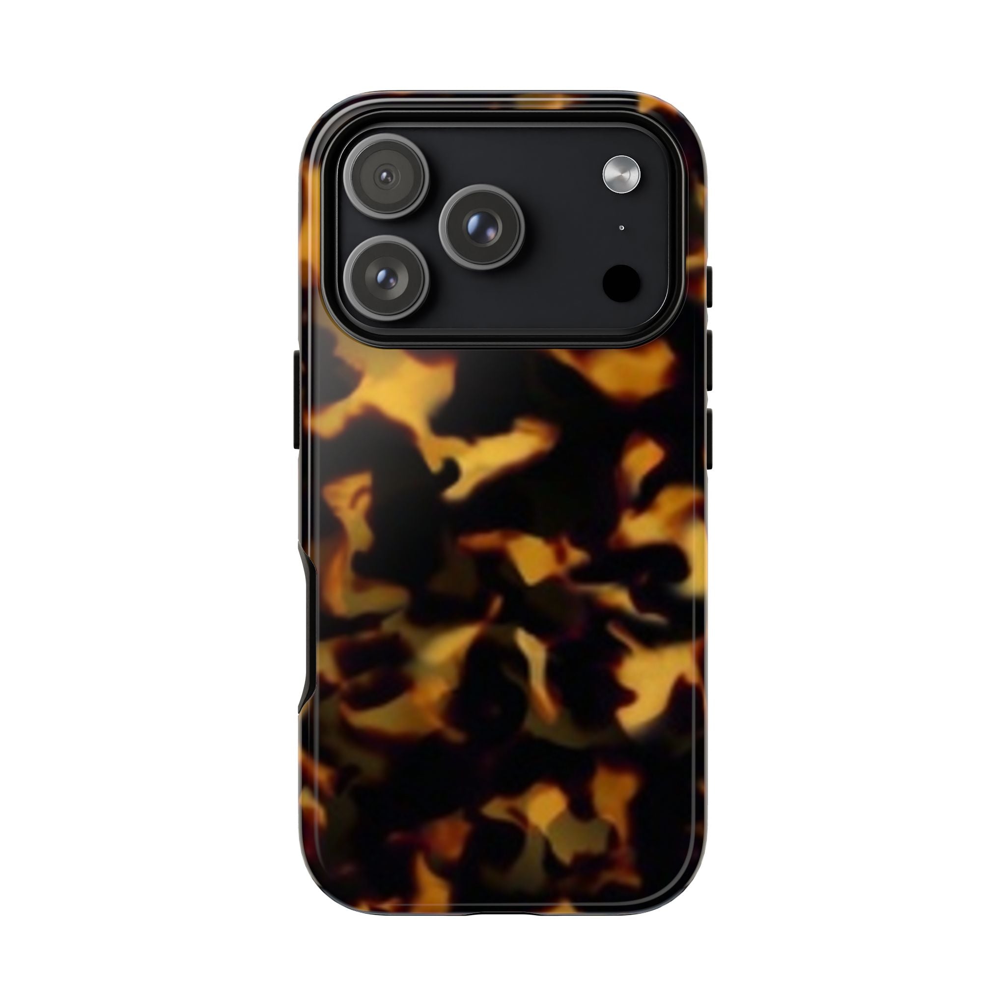 Amber Tortoise Phone Case – Classic Tortoiseshell Protective Case | Vintage Resin Aesthetic Cover