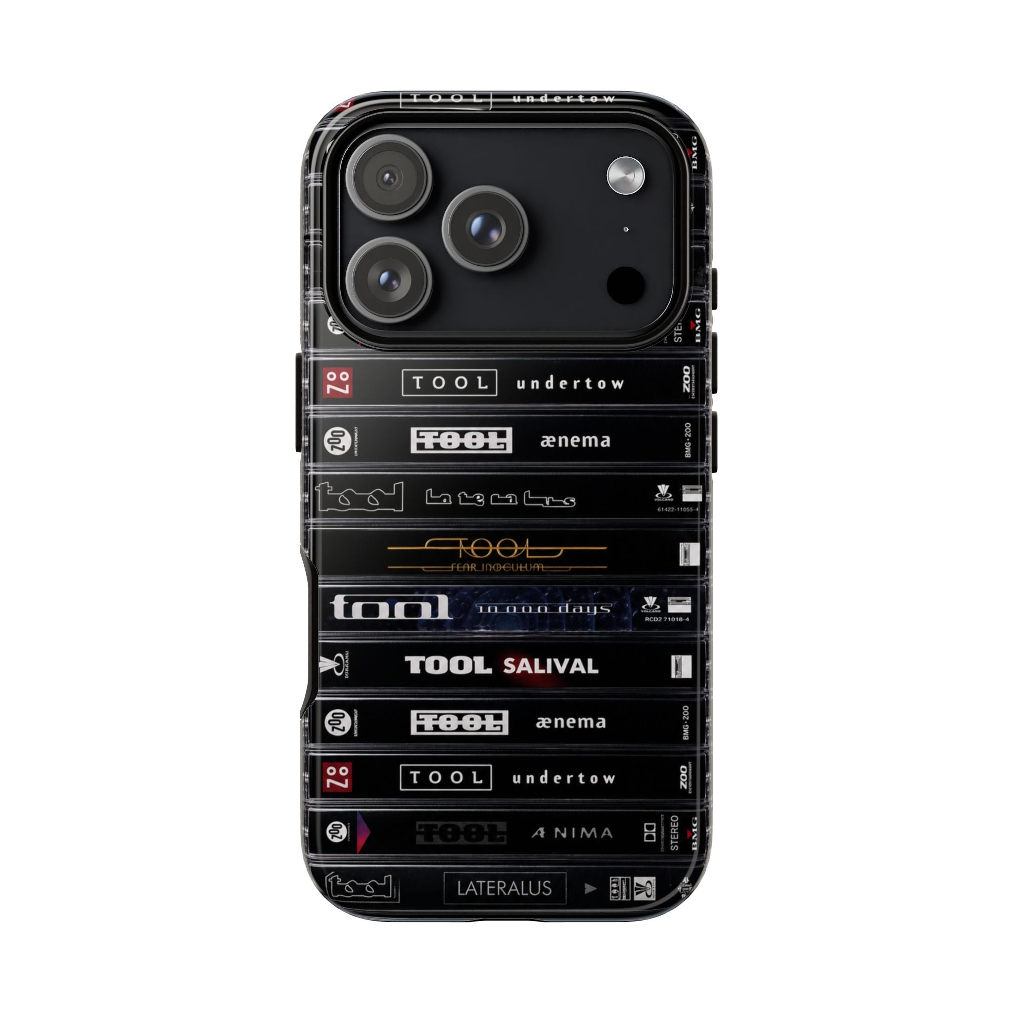Lateralus Stack Phone Case – TOOL Cassette Collage Protective Case