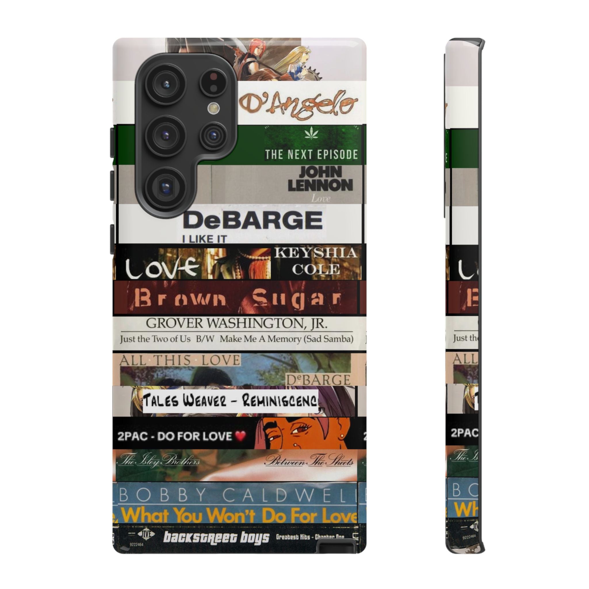For the Love™ R&B Mixtape Phone Case – Retro Slow Jams Cassette Stack Protective Case
