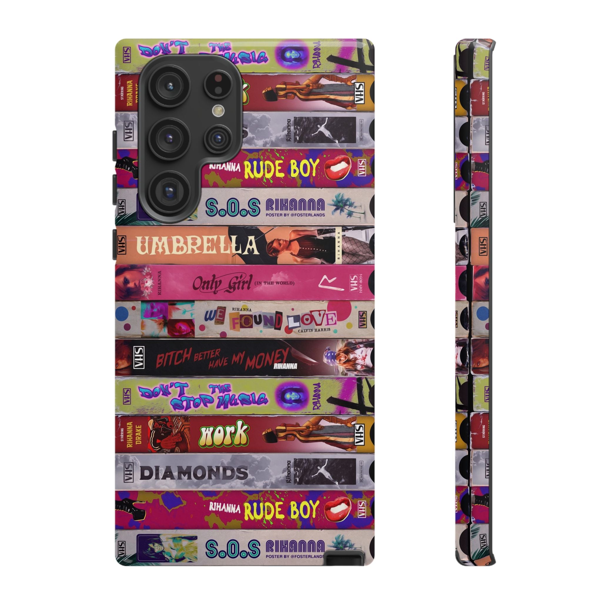 Rihanna Playlist Phone Case – Pop Icon Hits Stack Design