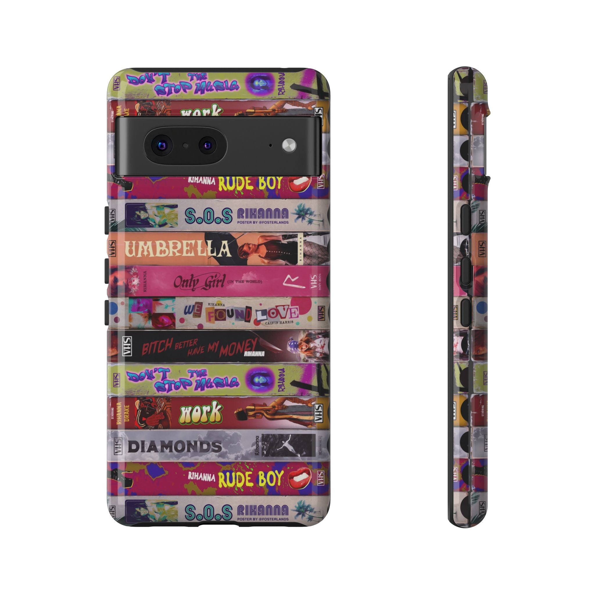 Rihanna Playlist Phone Case – Pop Icon Hits Stack Design