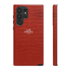 Red Croc Leather throwbackcases