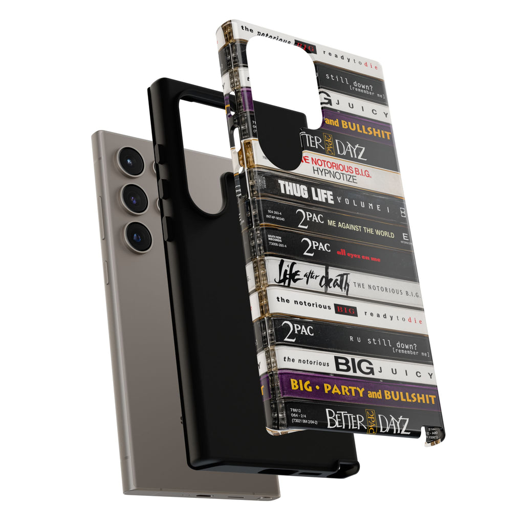 2Pac x Biggie Cassette Stack Phone Case – East Coast West Coast Legends Edition