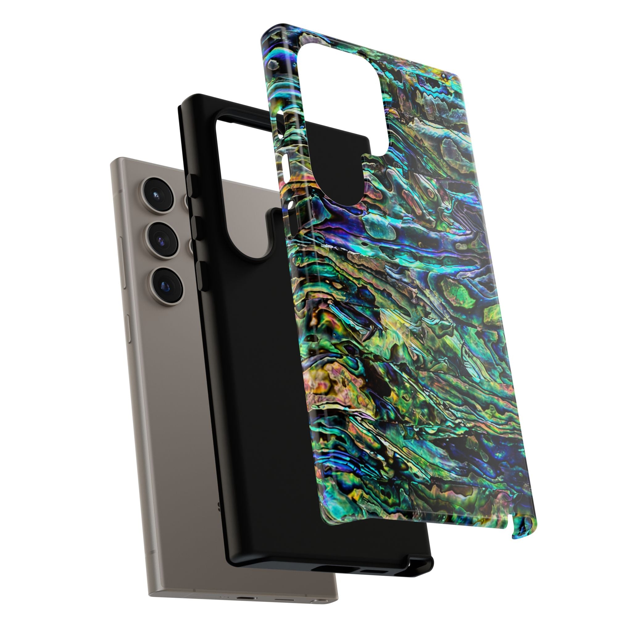 Tidal Oracle Phone Case – Iridescent Abalone Shell Protective Case | Ocean Relic Art Cover