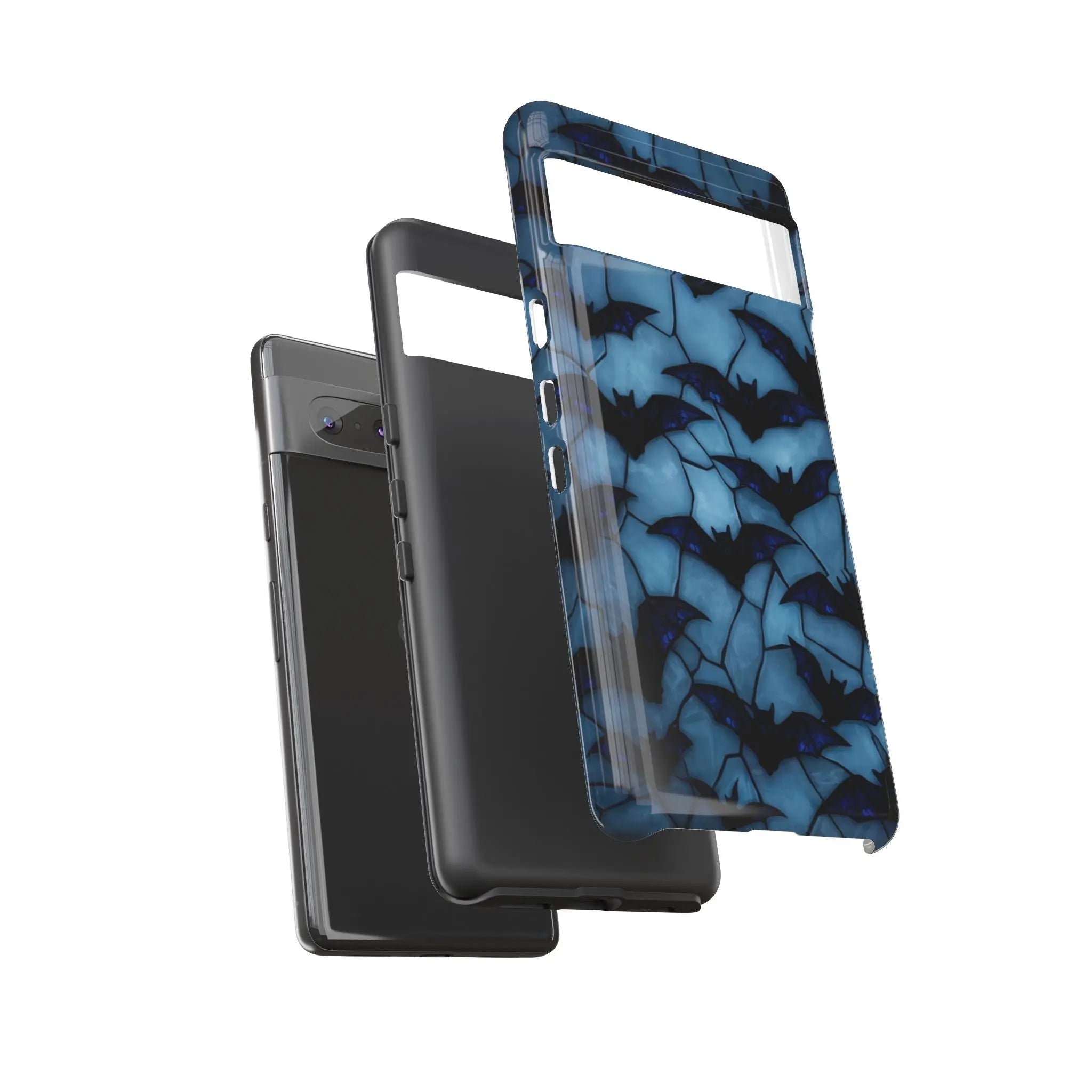 Blue Bat Pattern throwbackcases