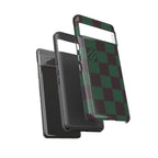 Green Checkerboard throwbackcases