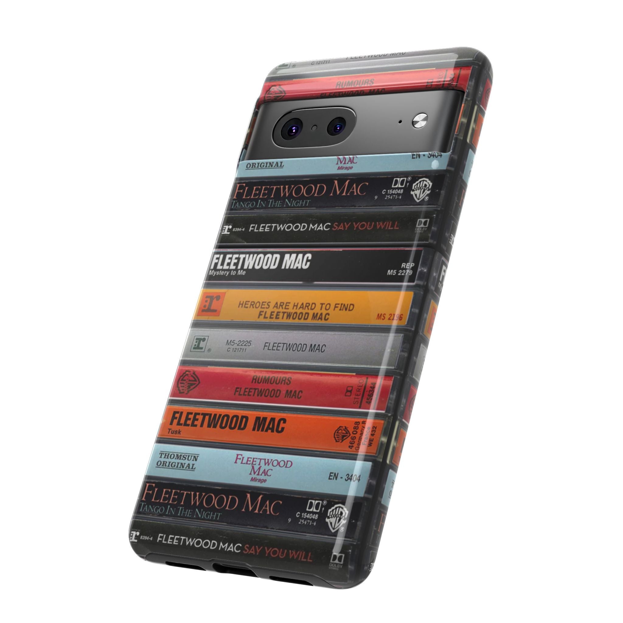Fleetwood Mac Cassette Stack Phone Case – Rumours Retro Music Case for iPhone, Samsung & Pixel