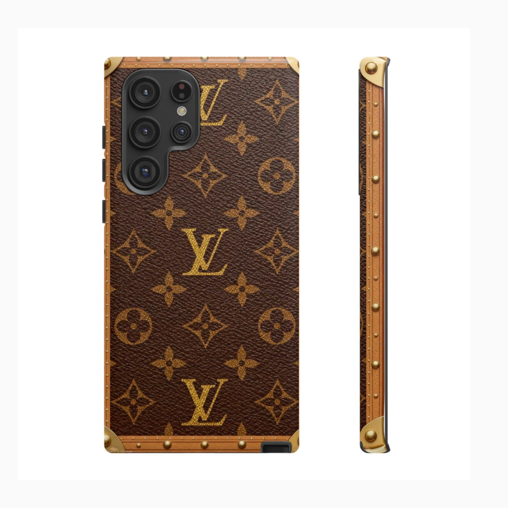 Bougie Faux Real Monogram Trunk Phone Case | Designer-Inspired Luxury Aesthetic Case