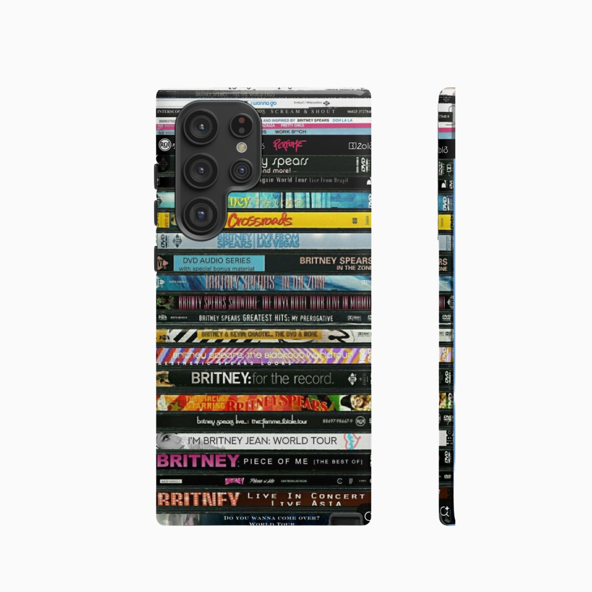 Britney Spears Record Stack Phone Case | Y2K Pop Icon Vinyl Stack Case