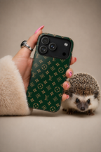 Green Monogram Case Throwback Cases