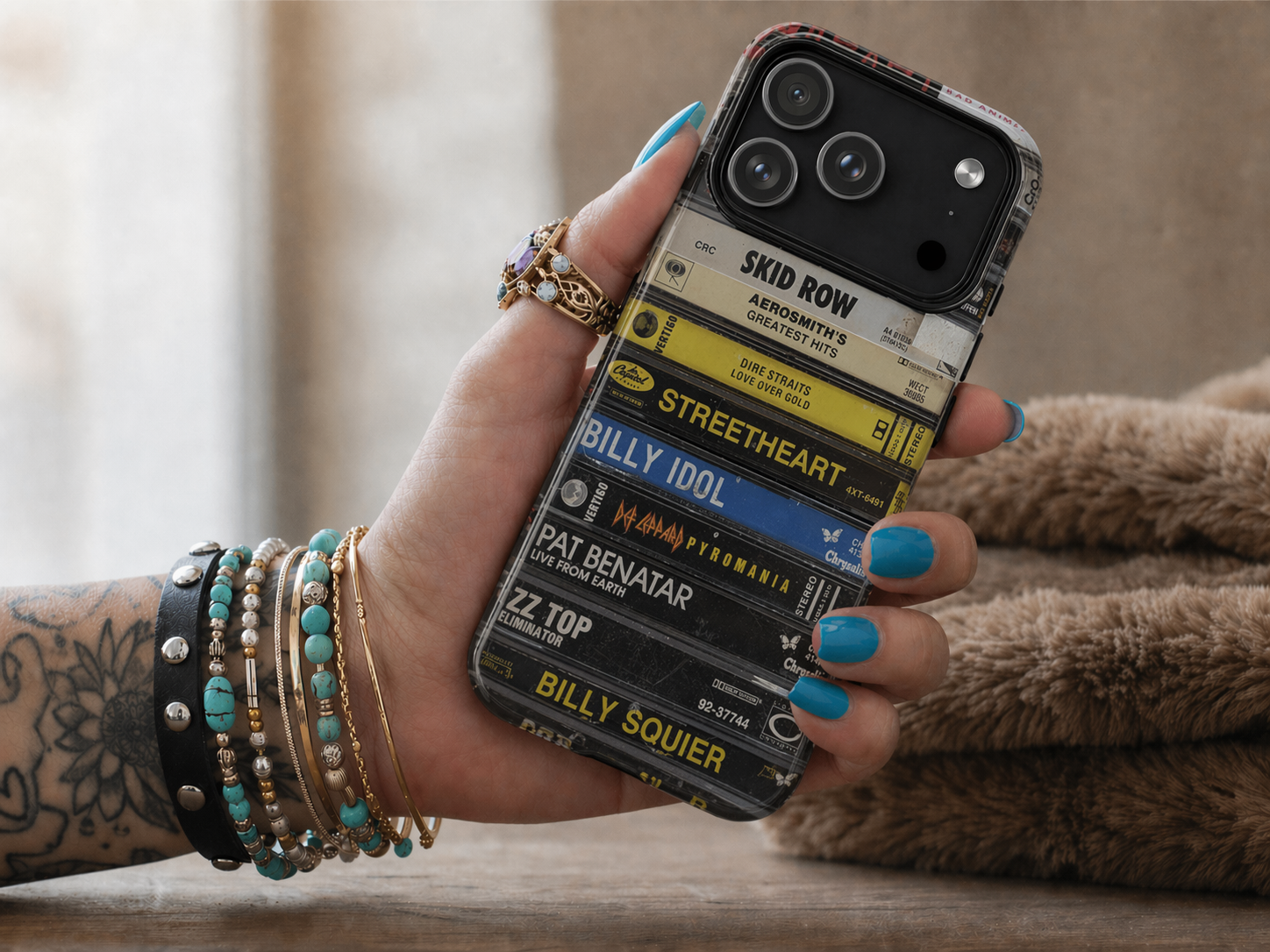 Classic Rock Cassette Stack Phone Case – Arena Legends Edition