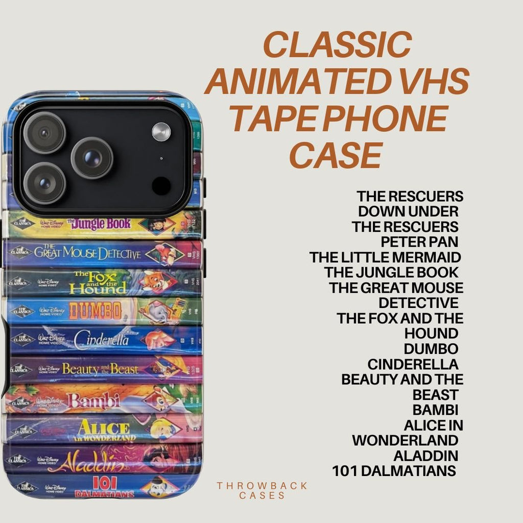 Classic Animated VHS Tape Phone Case - Throwbackcases