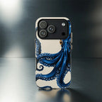 Classic Blue Octopus Portrait - Throwbackcases