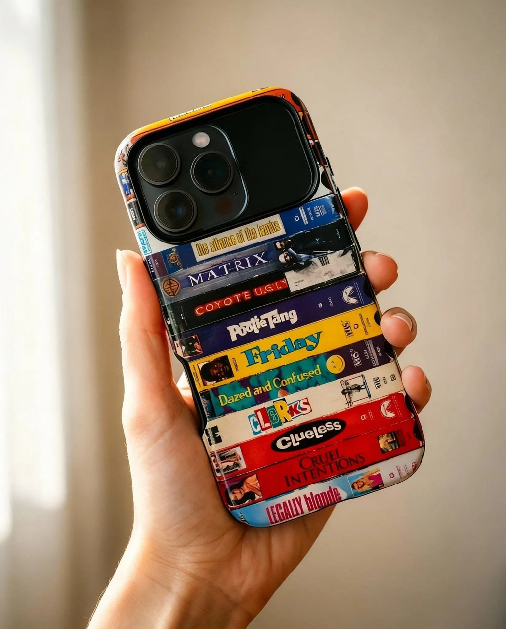 Custom Throwback Case – Build Your Own cassette tape or VHS stack - Up to 14 Titles, Songs/ Movies/ Artists - Throwbackcases