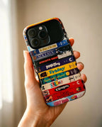 Custom Throwback Case – Build Your Own cassette tape or VHS stack - Up to 14 Titles, Songs/ Movies/ Artists - Throwbackcases