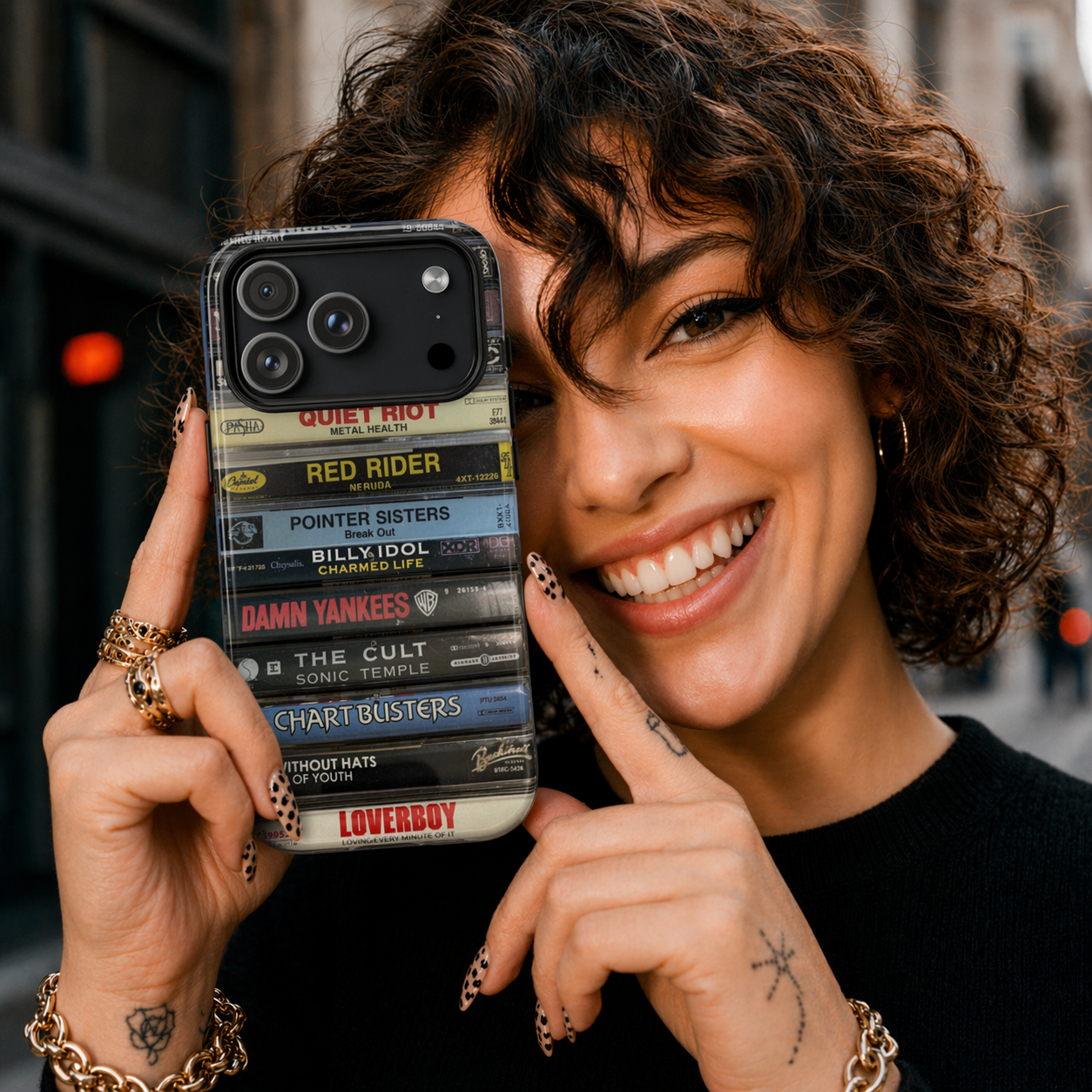 80s Arena Rock Cassette Stack Phone Case – Anthem Legends Editiontemplate (Copy)