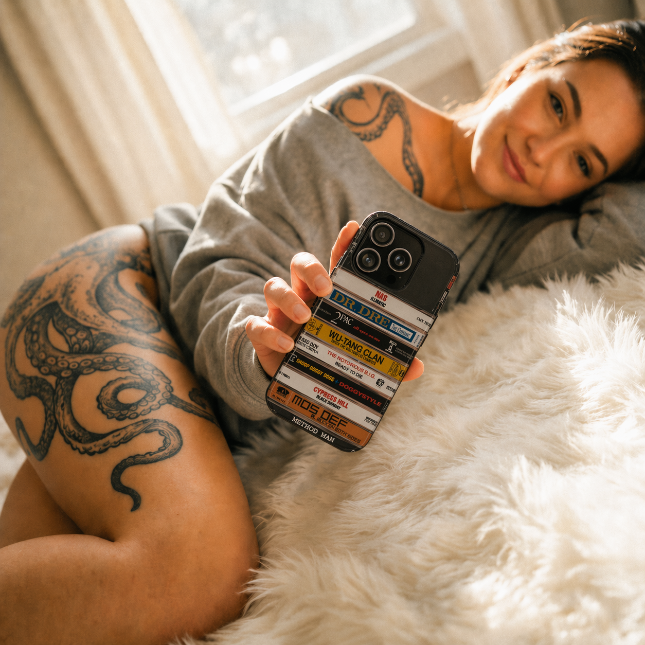 Golden Era Hip-Hop Cassette Stack Phone Case – Legends of Rap Editiontemplate