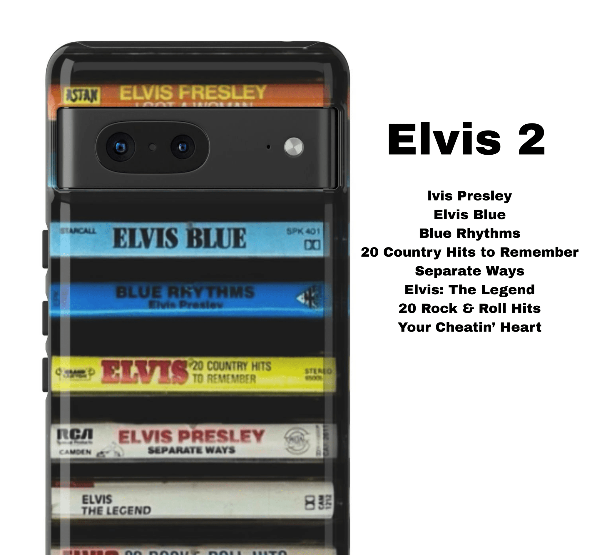 Elvis Presley Mixtape Phone Case – The King's Greatest Hits - Throwbackcases