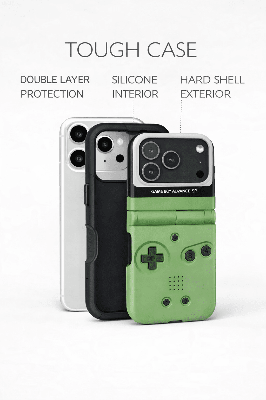 Game Boy Advance SP Phone Case - Retro Gaming Design - Throwbackcases