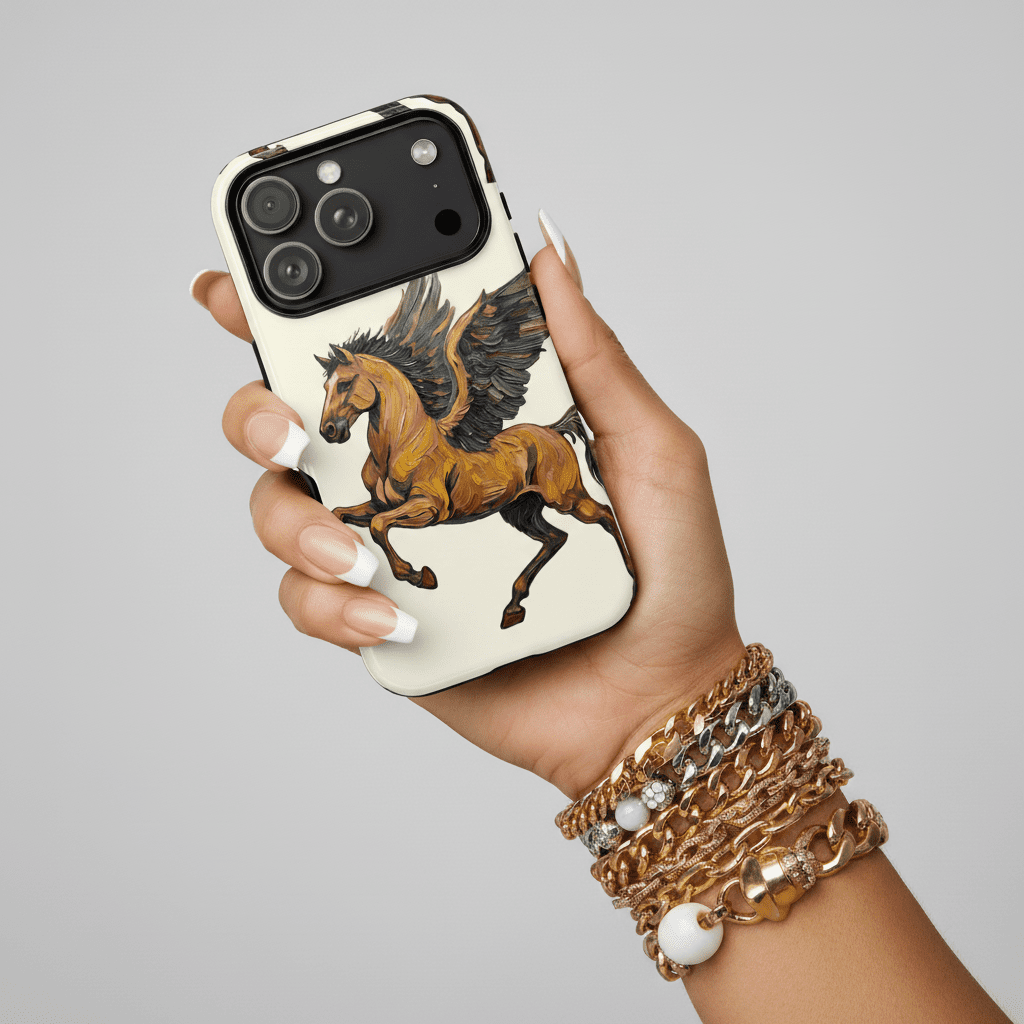 Golden Pegasus in Motion - Throwbackcases