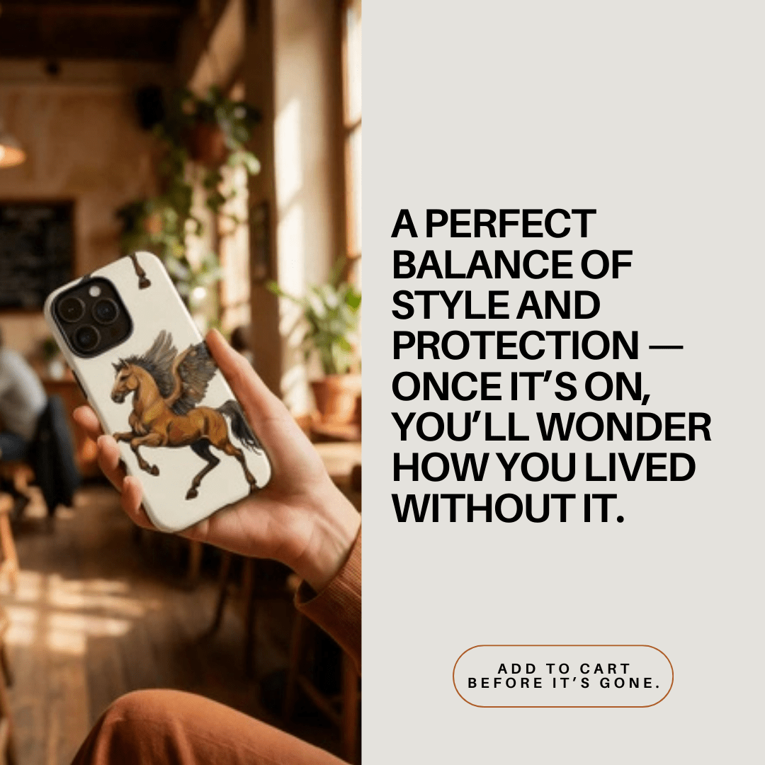 Golden Pegasus in Motion - Throwbackcases