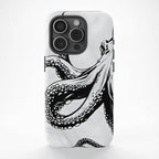 Ink Flow Octopus Line Art - Throwbackcases