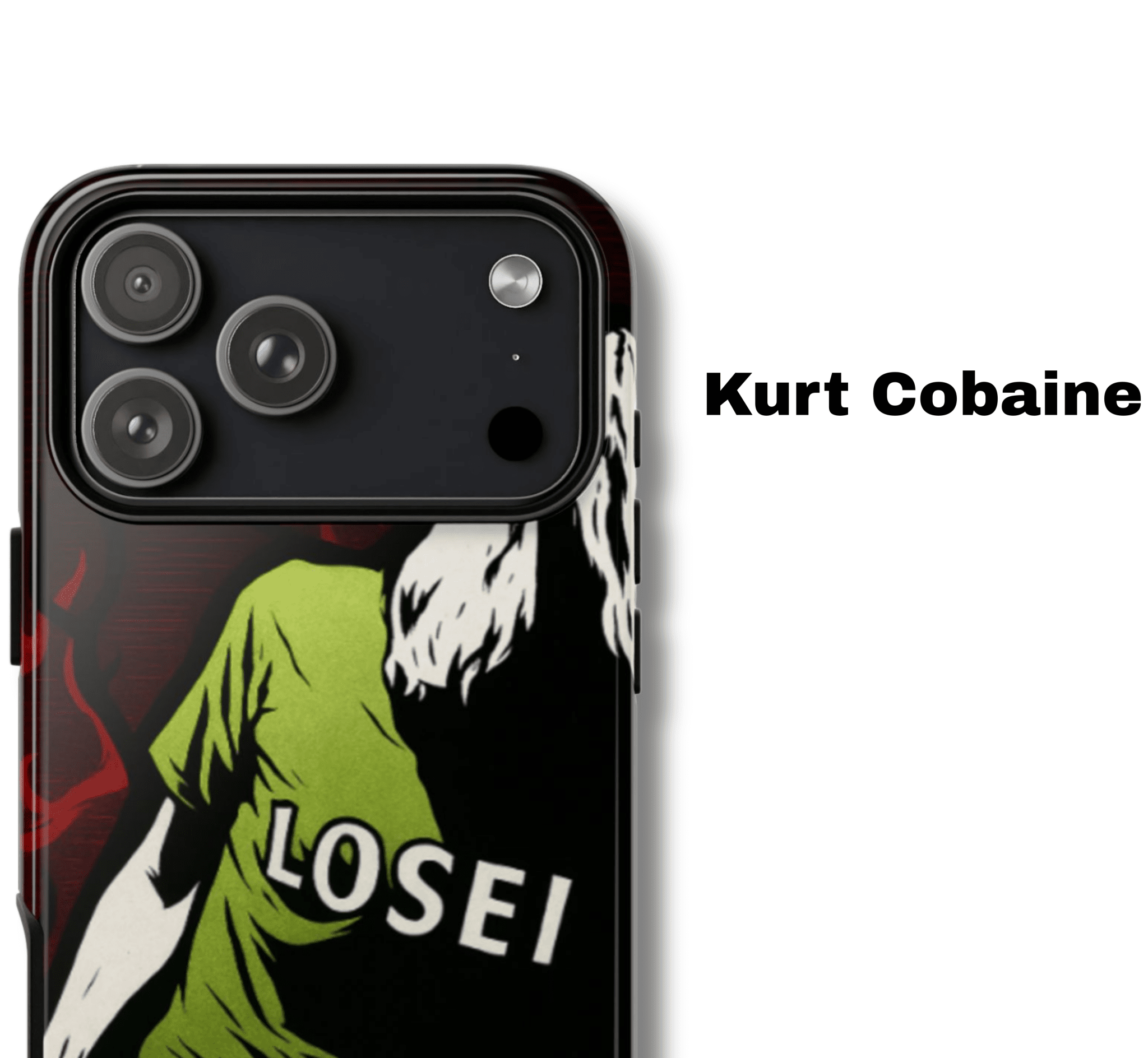 Kurt Cobain Legend Series Phone Case – Grunge Icon Tribute - Throwbackcases