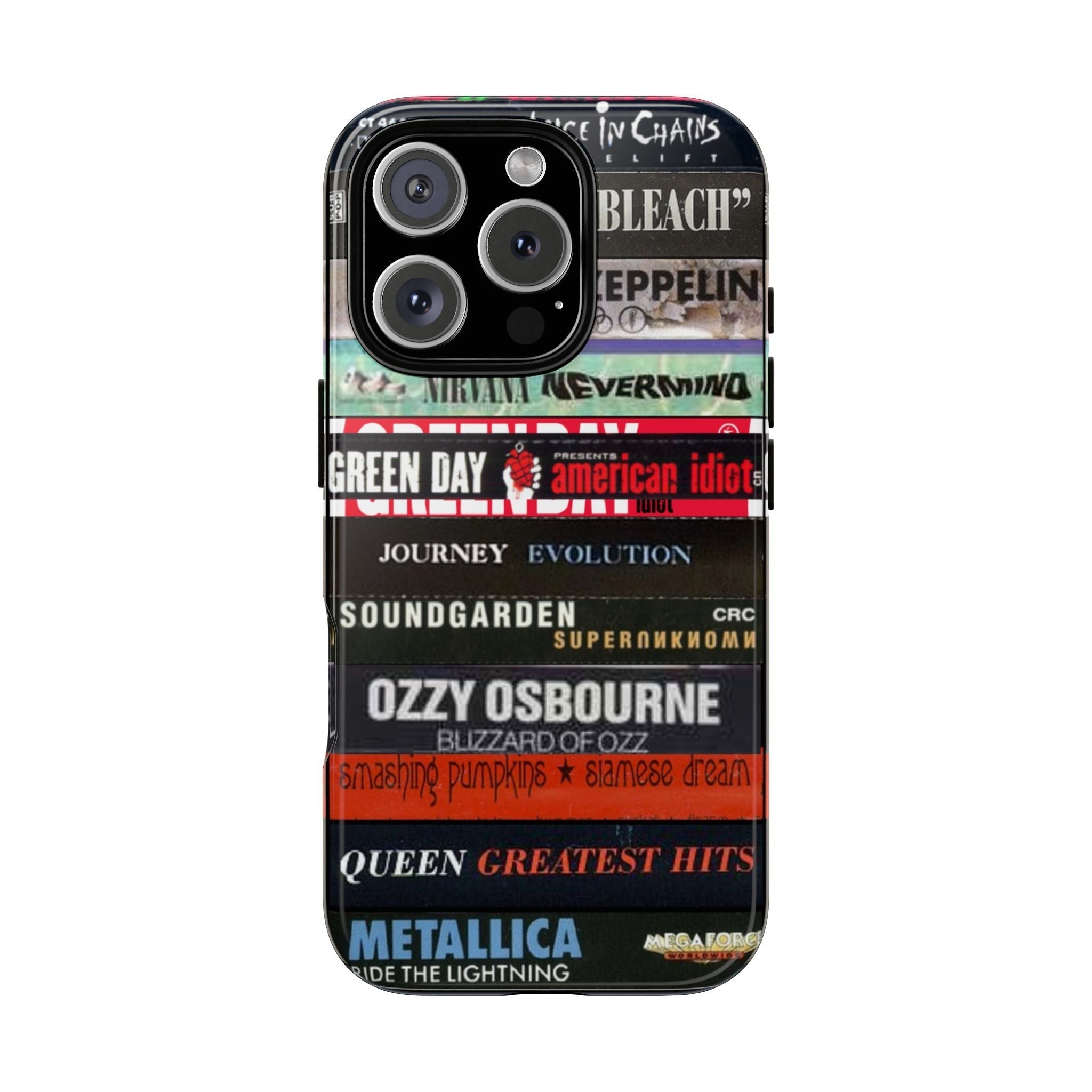 Legends Never Die: Classic Rock Cassette Stack Phone Case - Throwbackcases