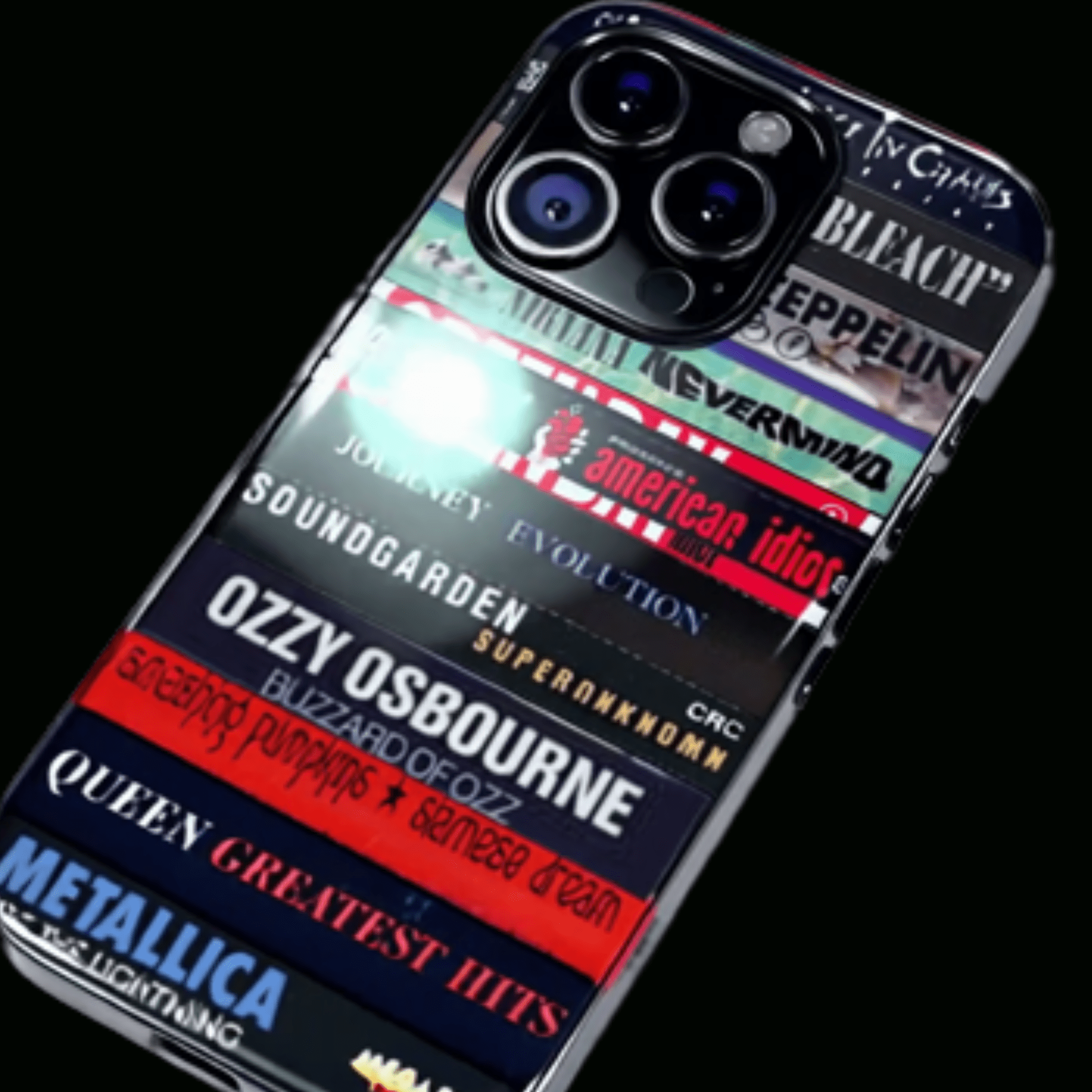 Legends Never Die: Classic Rock Cassette Stack Phone Case - Throwbackcases