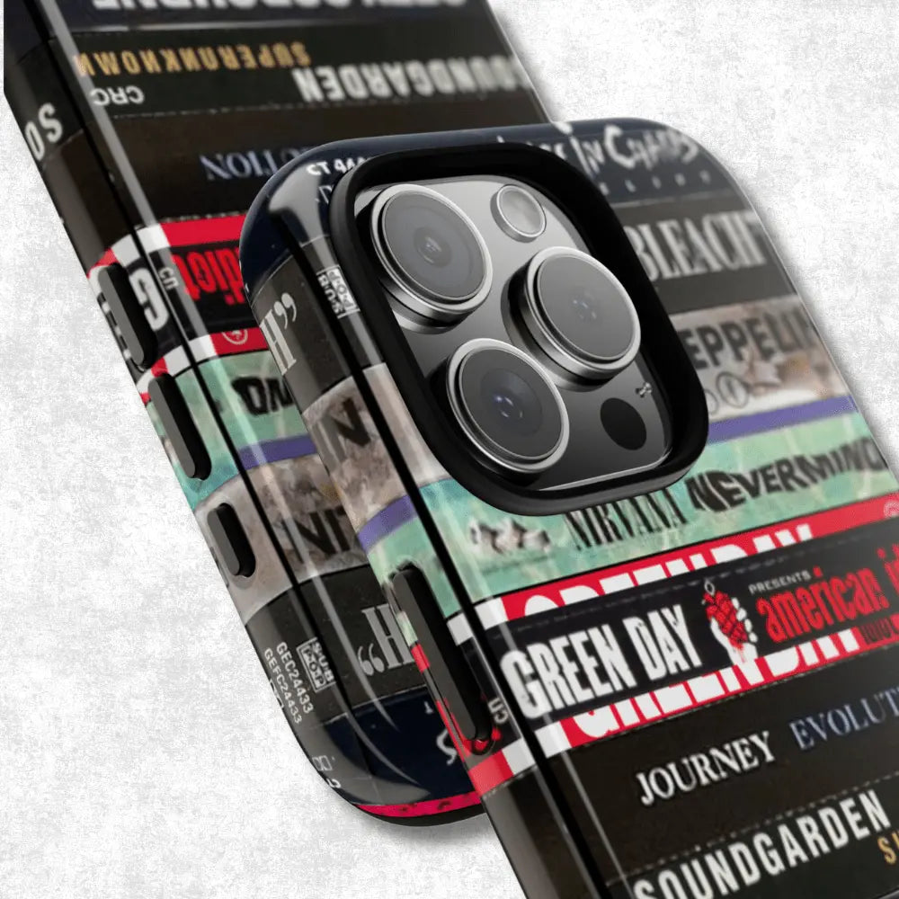 Legends Never Die: Classic Rock Cassette Stack Phone Case - Throwbackcases