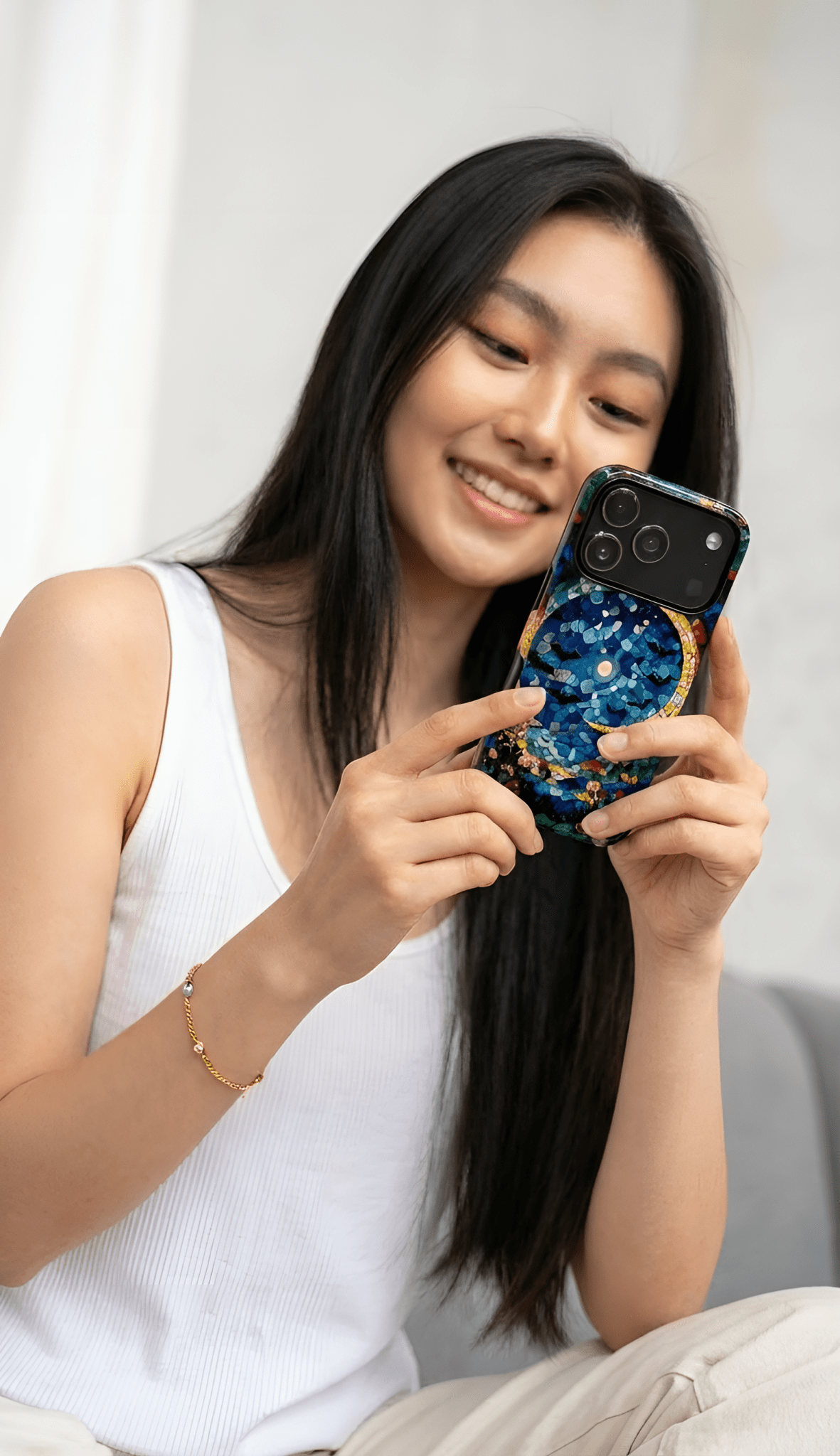 Midnight Mosaic Moon - Throwbackcases